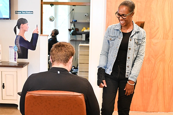 Ciera With Patient At Combs Chiropractic & Wellness
